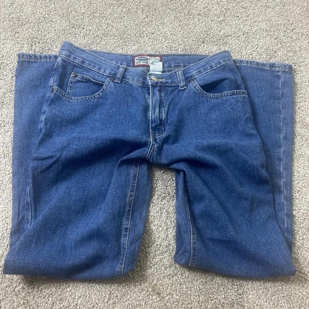 2000s bootcut dark wash vintage denim jeans